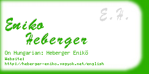 eniko heberger business card